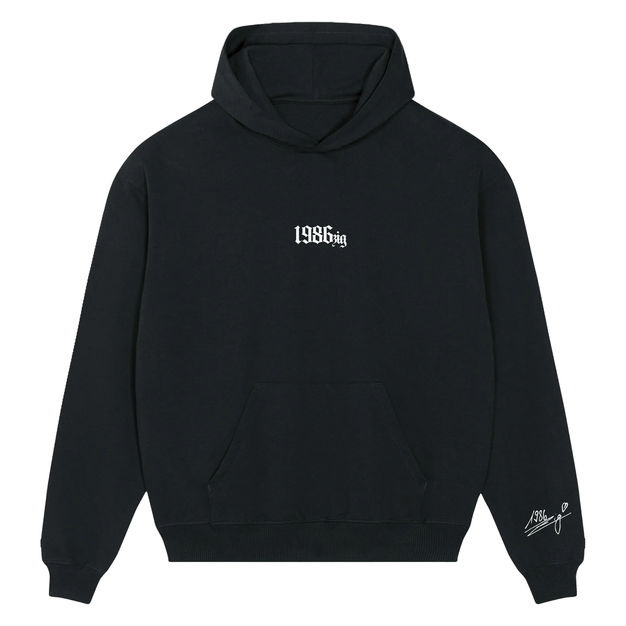 Classic 1986zig Oversize Hoodie mit Signatur