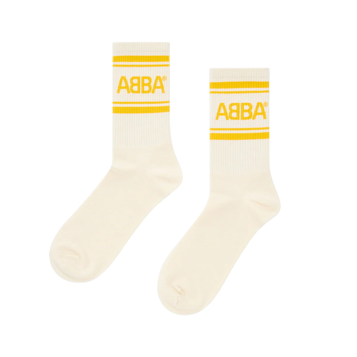 ABBA Socks (Yellow/Off-white)