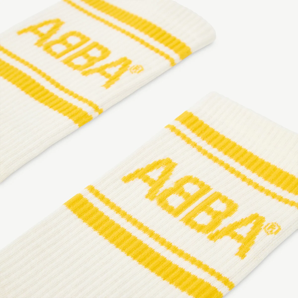 ABBA Socks (Yellow/Off-white) - Image 2