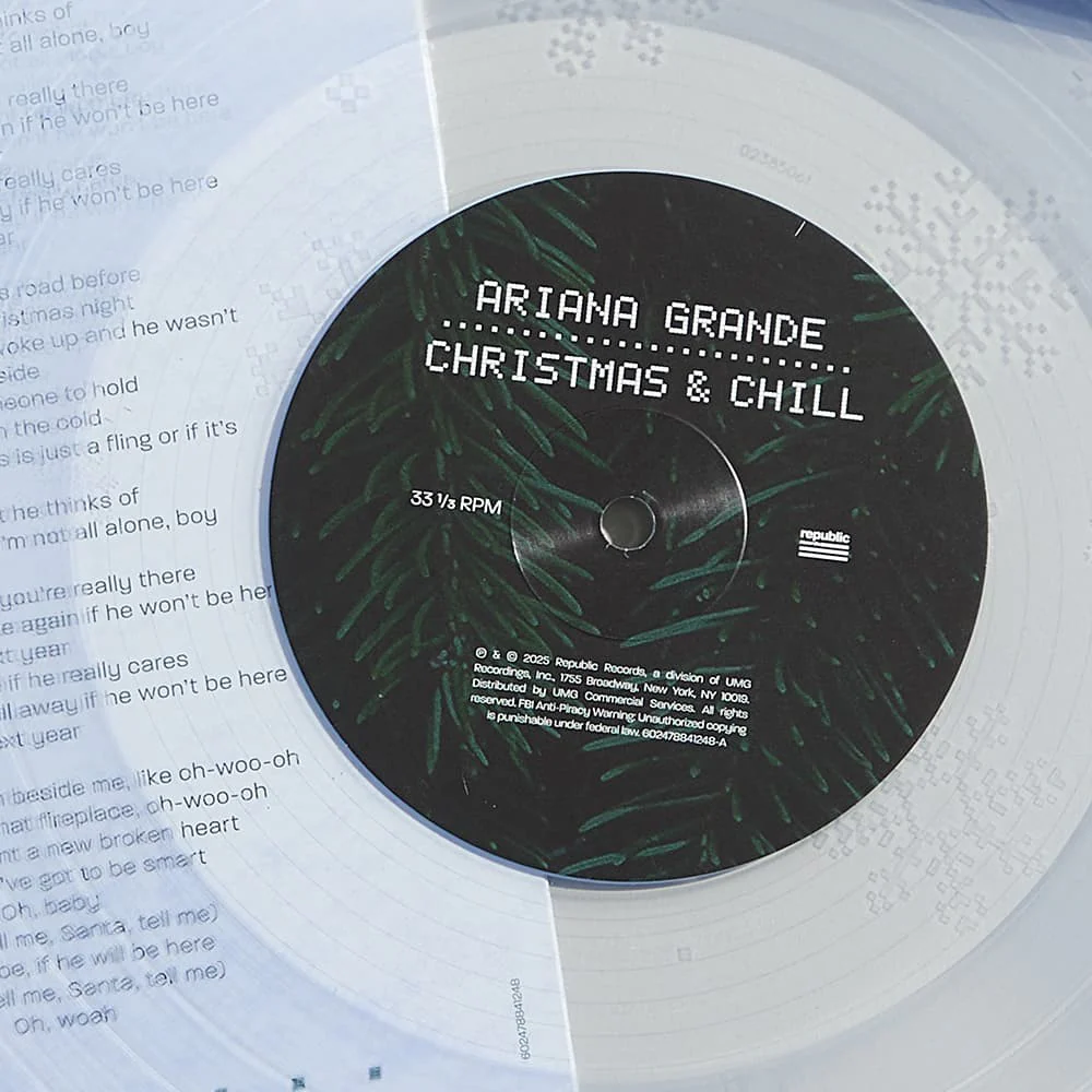 christmas & chill 10th anniversary edition lp (clear w/ snowflake etching) - Image 3