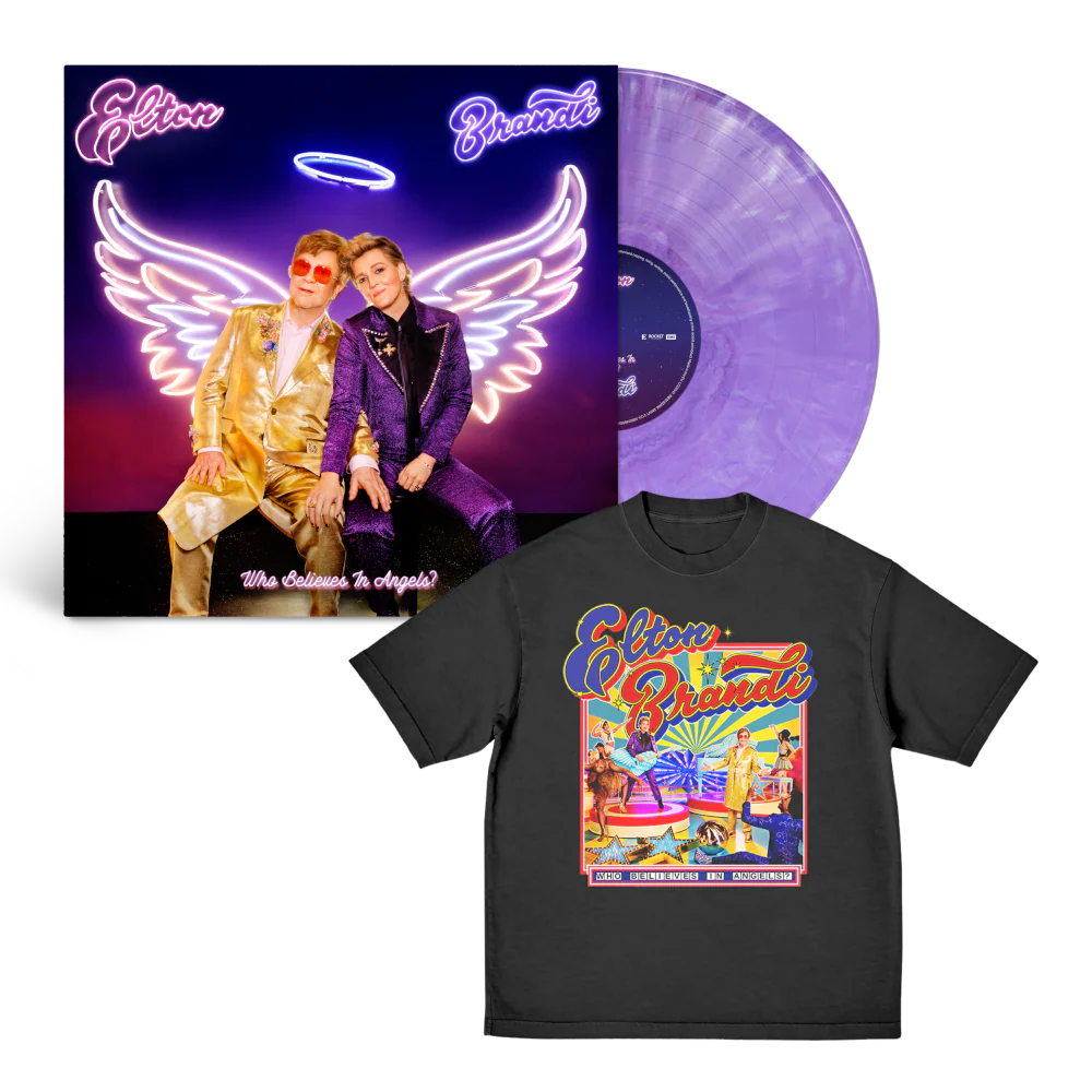 Store Exclusive Purple Marble Vinyl + Album Cover Black T-Shirt Bundle