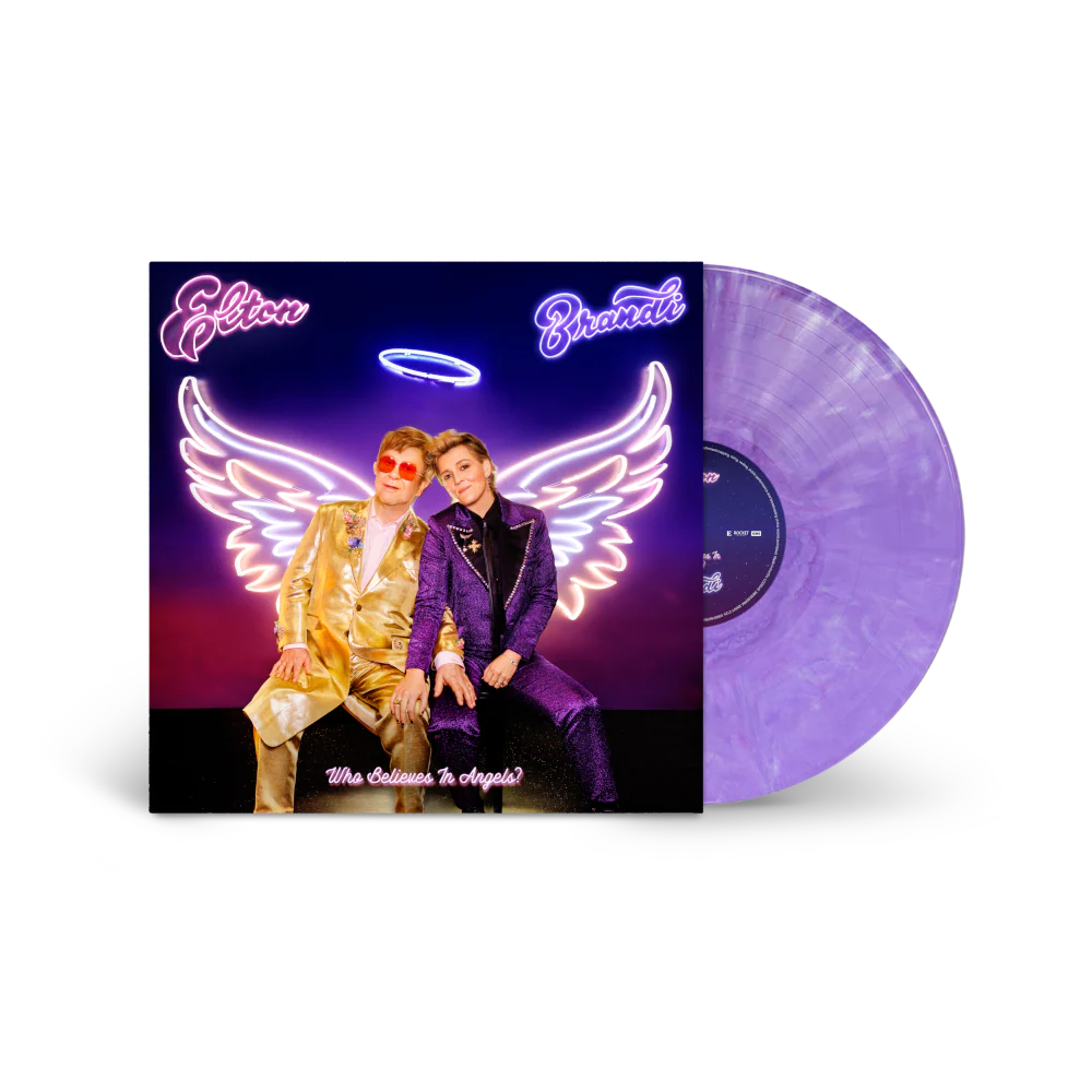 Store Exclusive Purple Marble Vinyl + Album Cover Black T-Shirt Bundle - Image 3