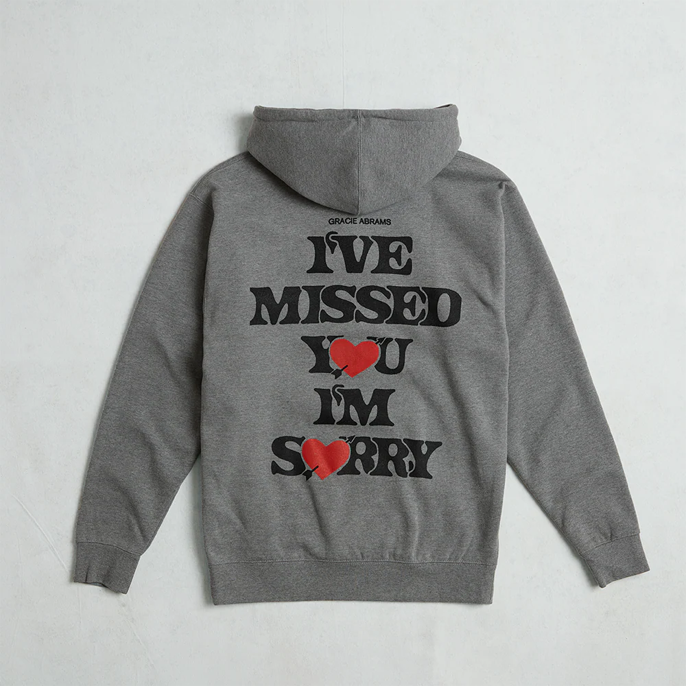 i've missed you, i'm sorry heather gray hoodie