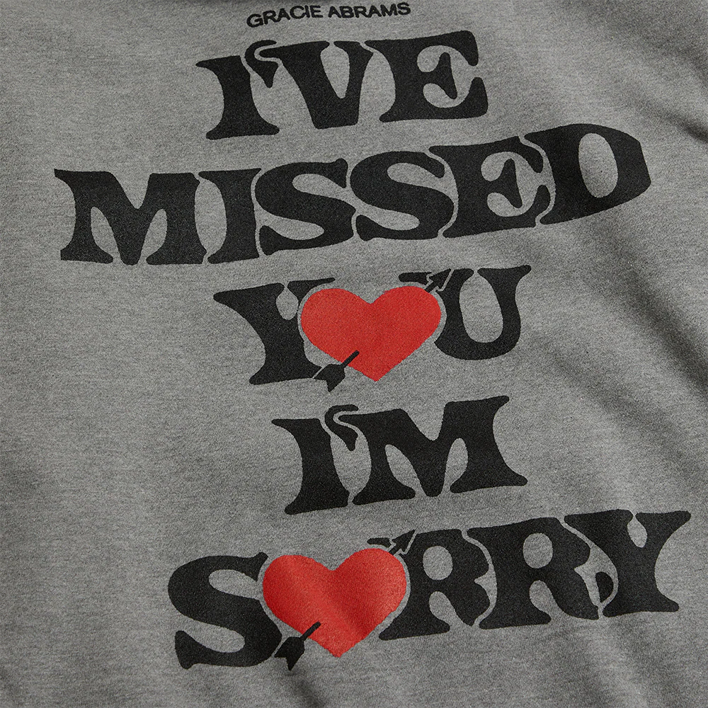 i've missed you, i'm sorry heather gray hoodie - Image 4