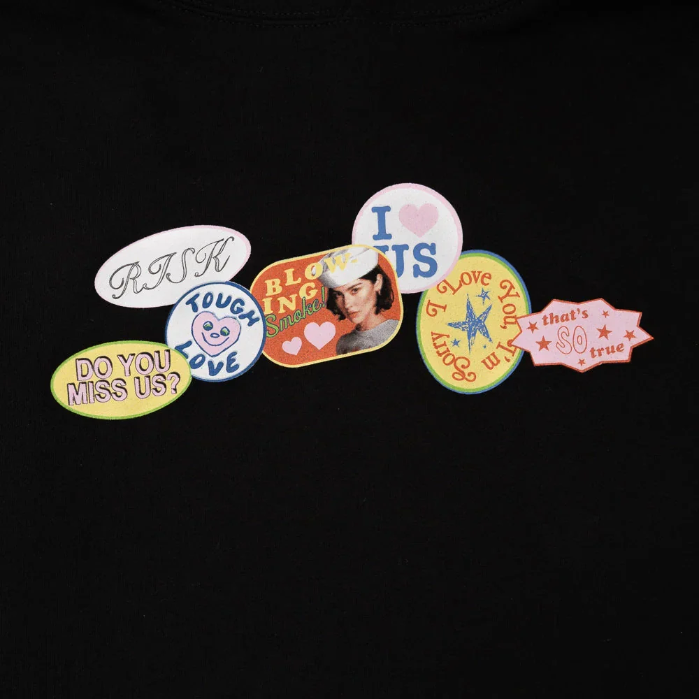 The Secret of Us Sticker Design Black Hoodie - Image 3