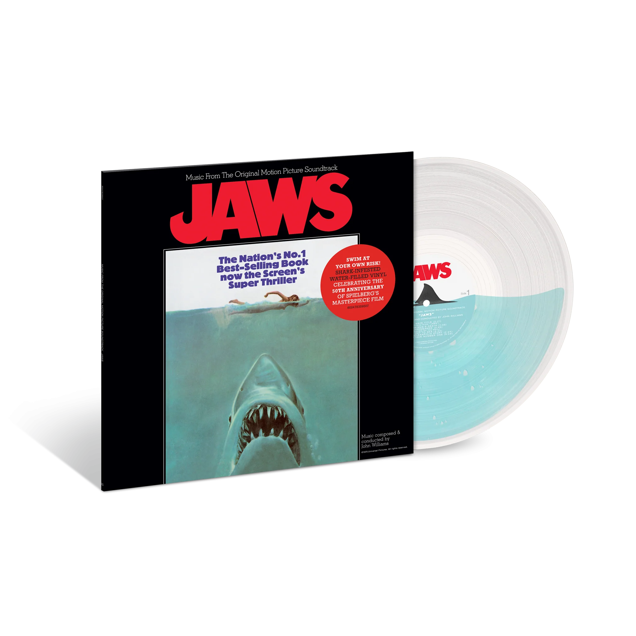 Jaws (50th Anniversary) Shark-Infested Water-Filled LP