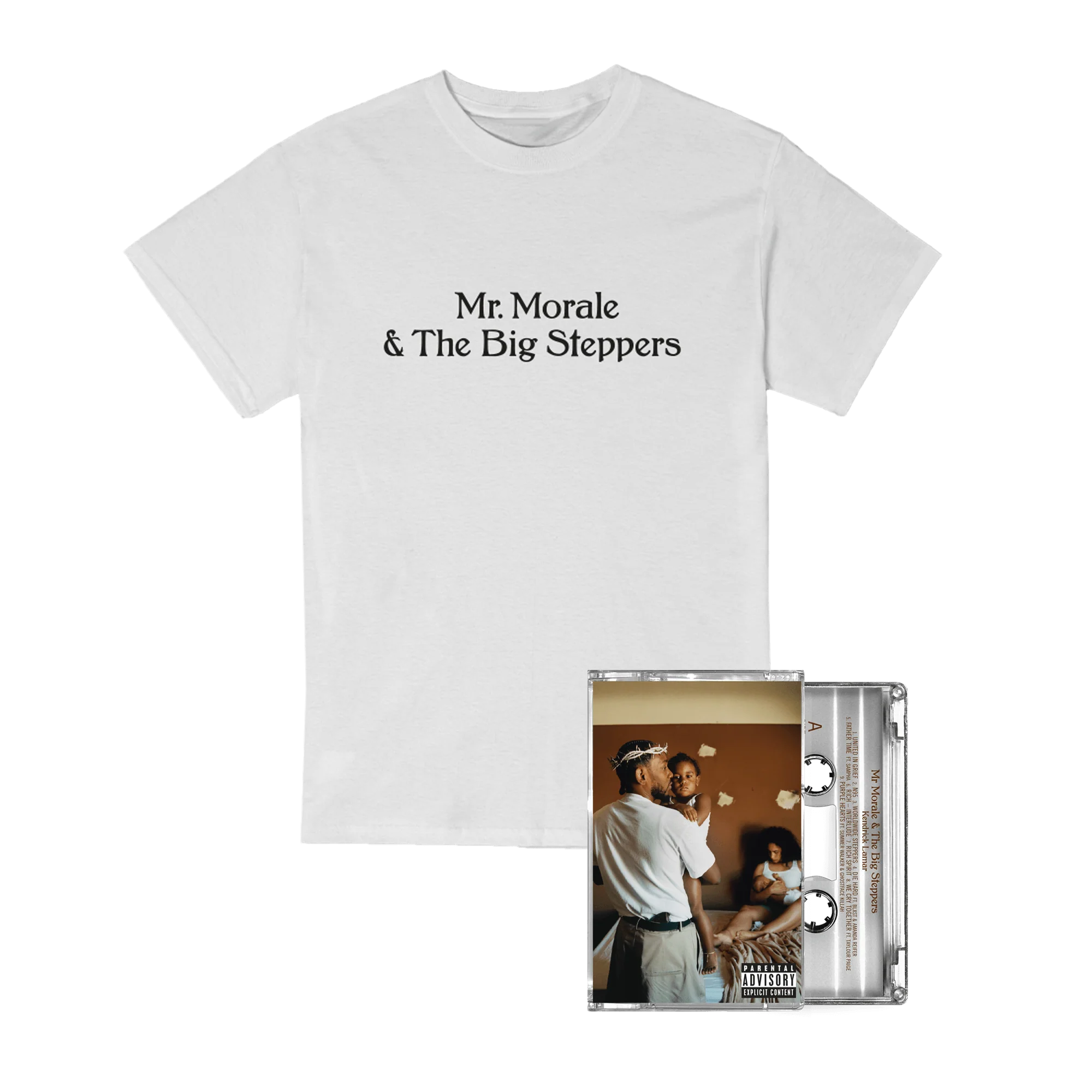 Mr. Morale & The Big Steppers Ltd Clear Cassette + White Shirt