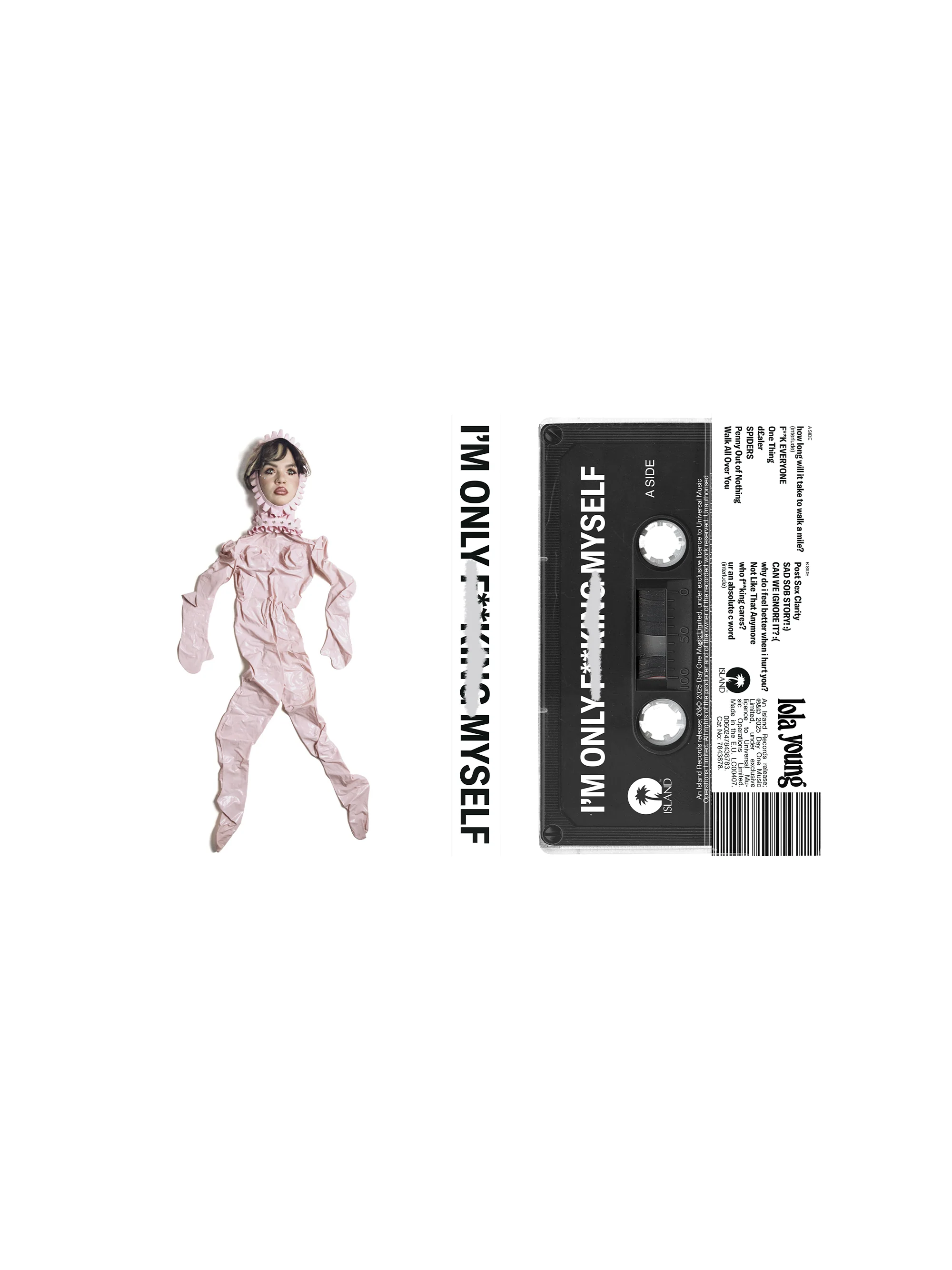 I'm Only F**king Myself: 'Deflated Doll' Cassette (Limited & Exclusive Artwork) - Image 2