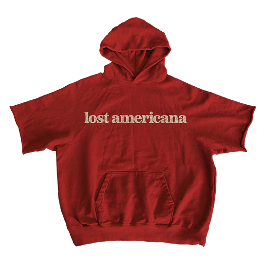 lost americana short sleeve hoodie - Image 2