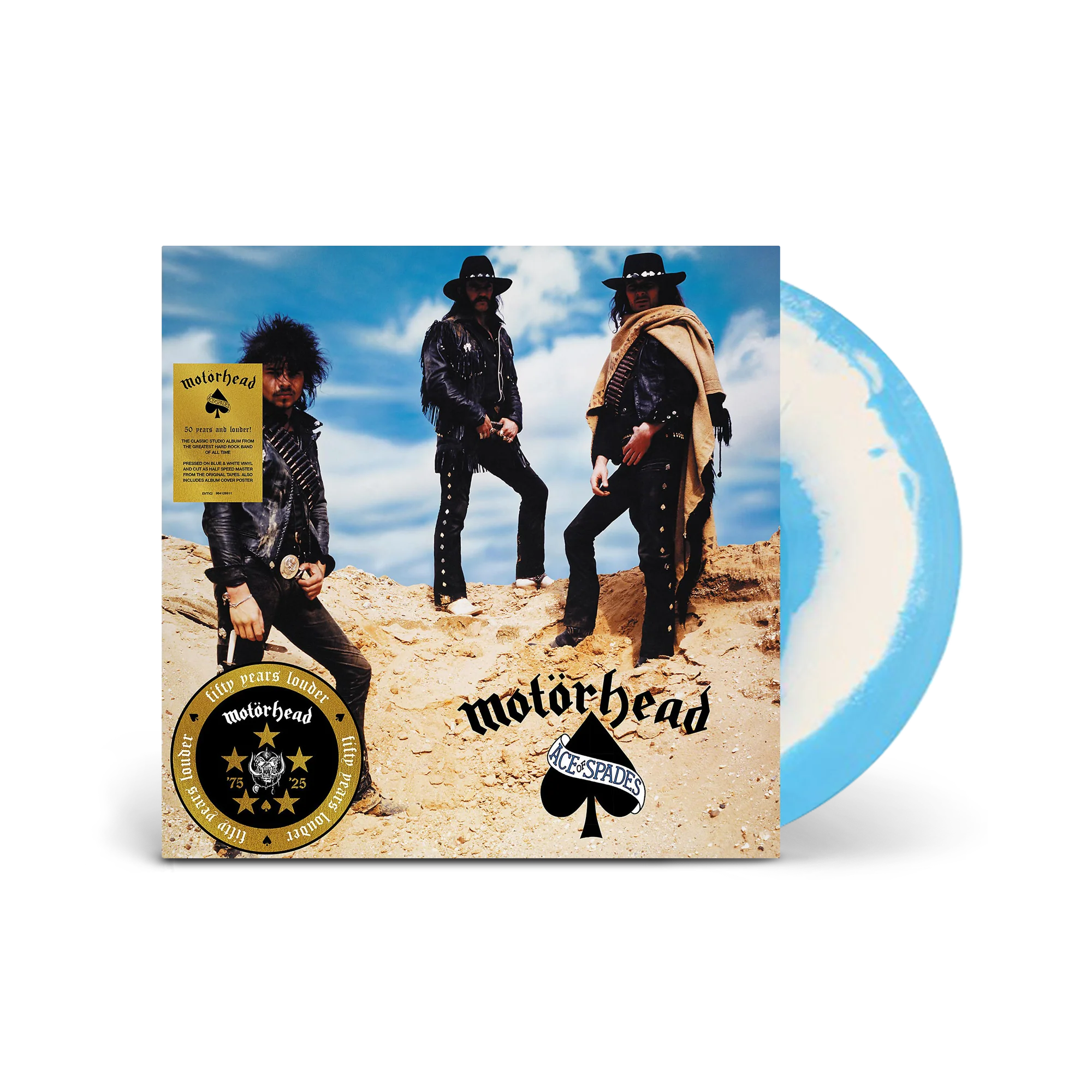 Ace of Spades (50th An. Blue & White Splatter LP)