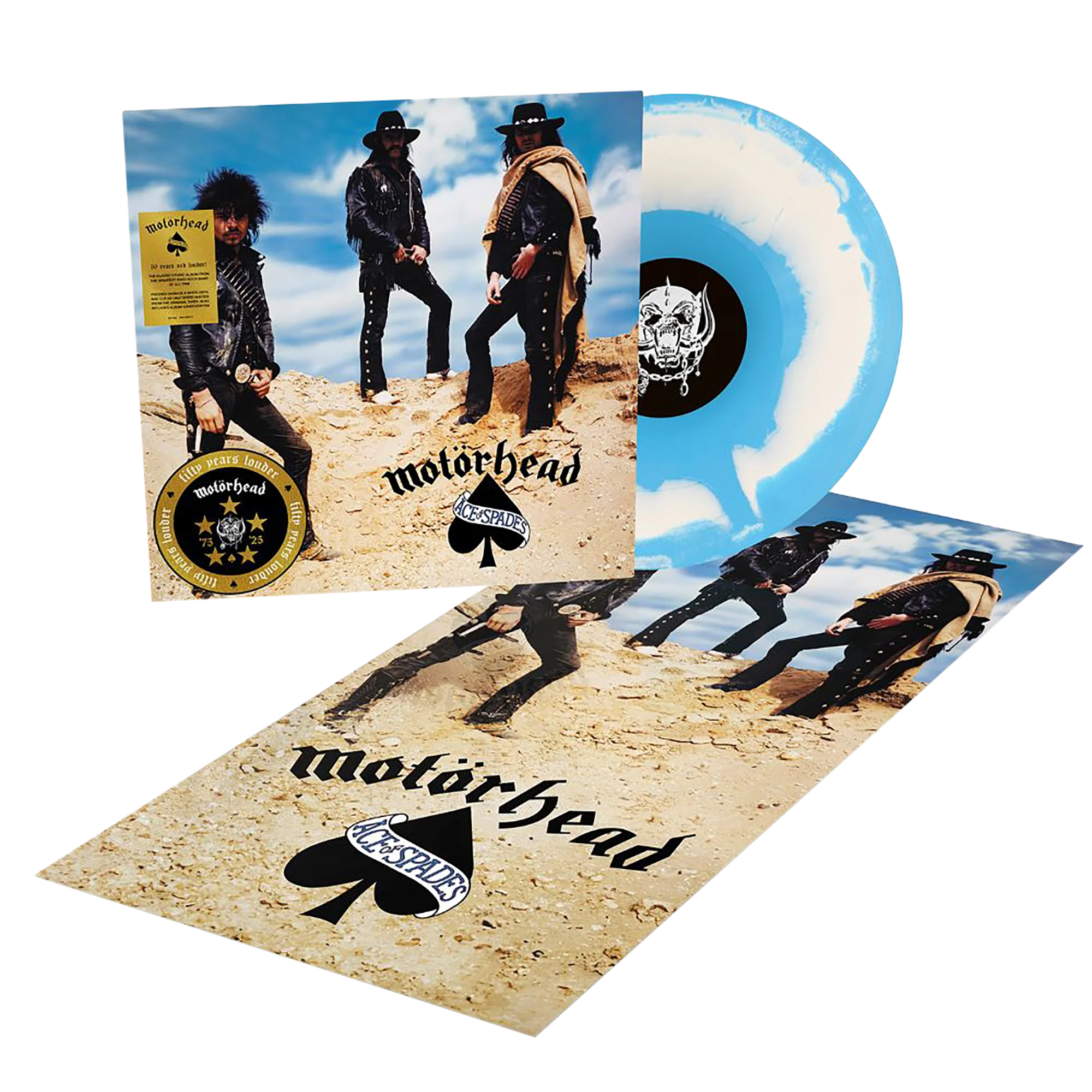 Ace of Spades (50th An. Blue & White Splatter LP) - Image 2