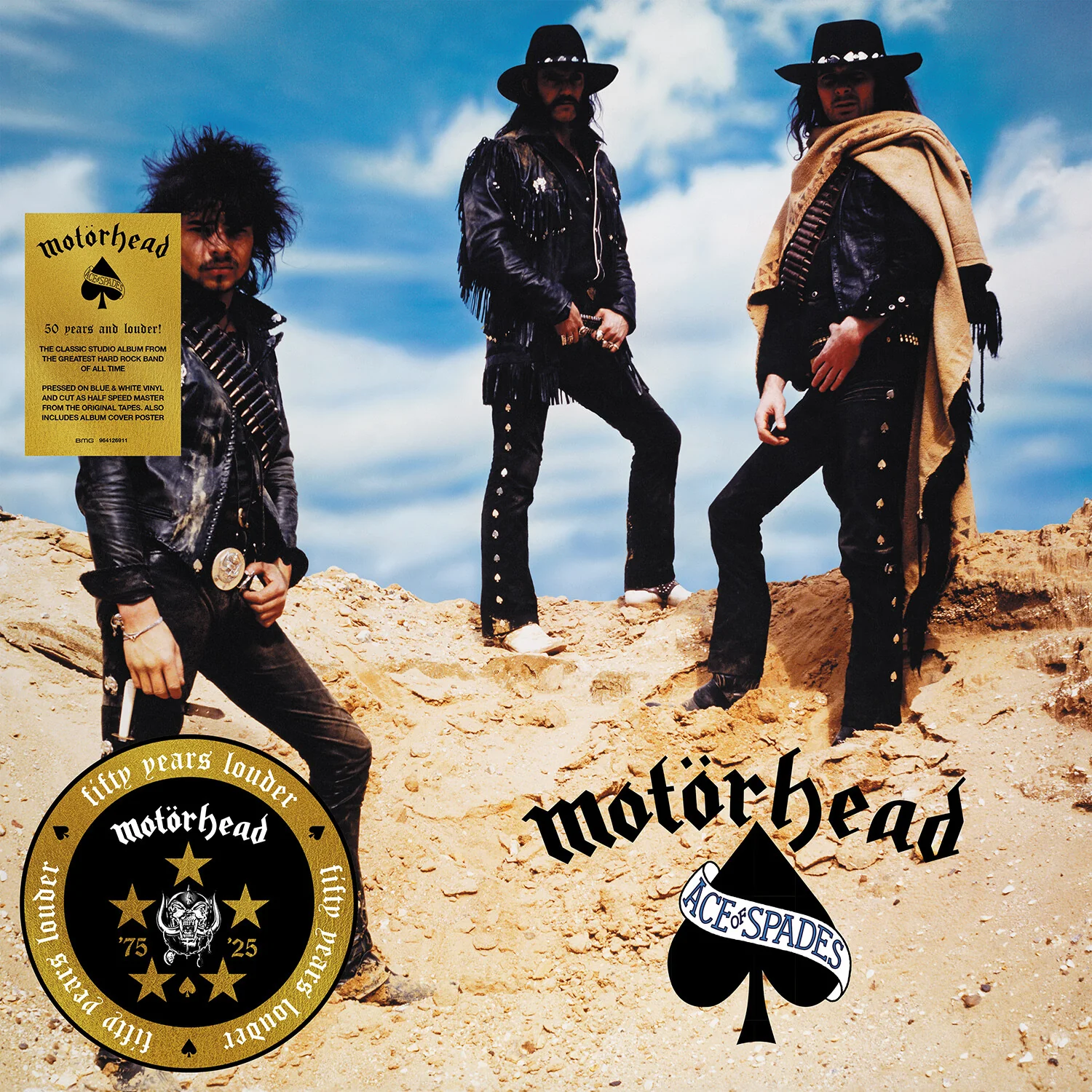 Ace of Spades (50th An. Blue & White Splatter LP) - Image 3