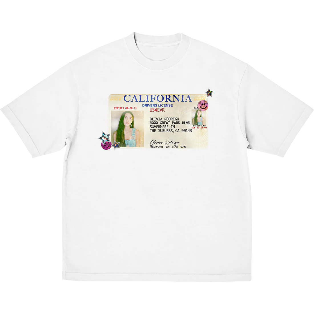 drivers license 5 year anniversary t-shirt