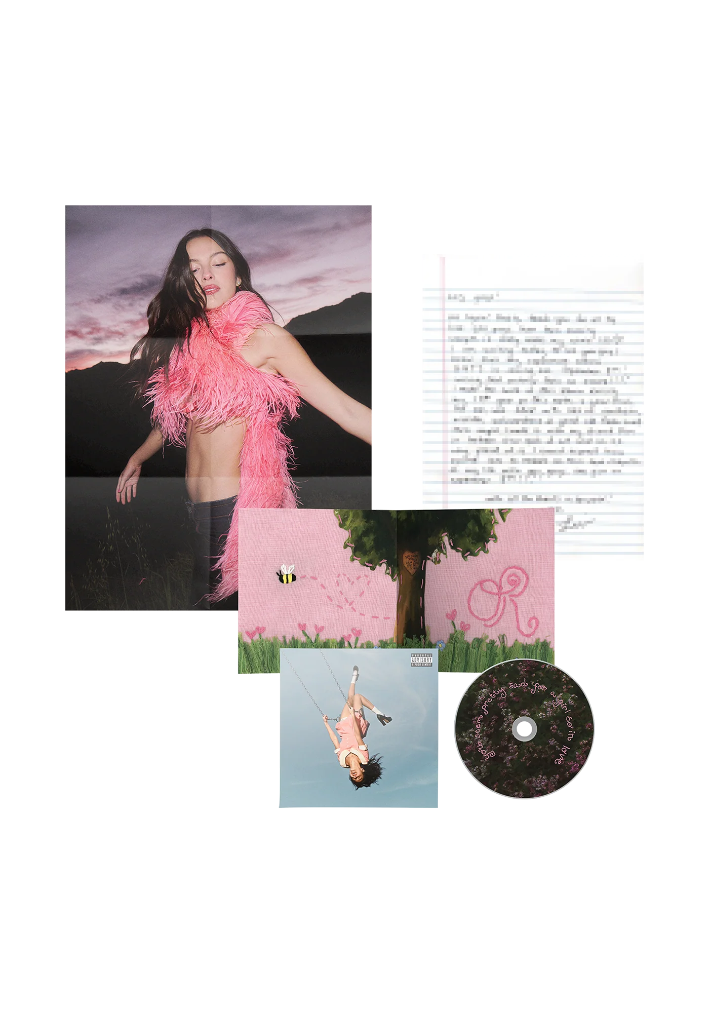 you seem pretty sad for a girl so in love - exclusive cd with letter to DE fans