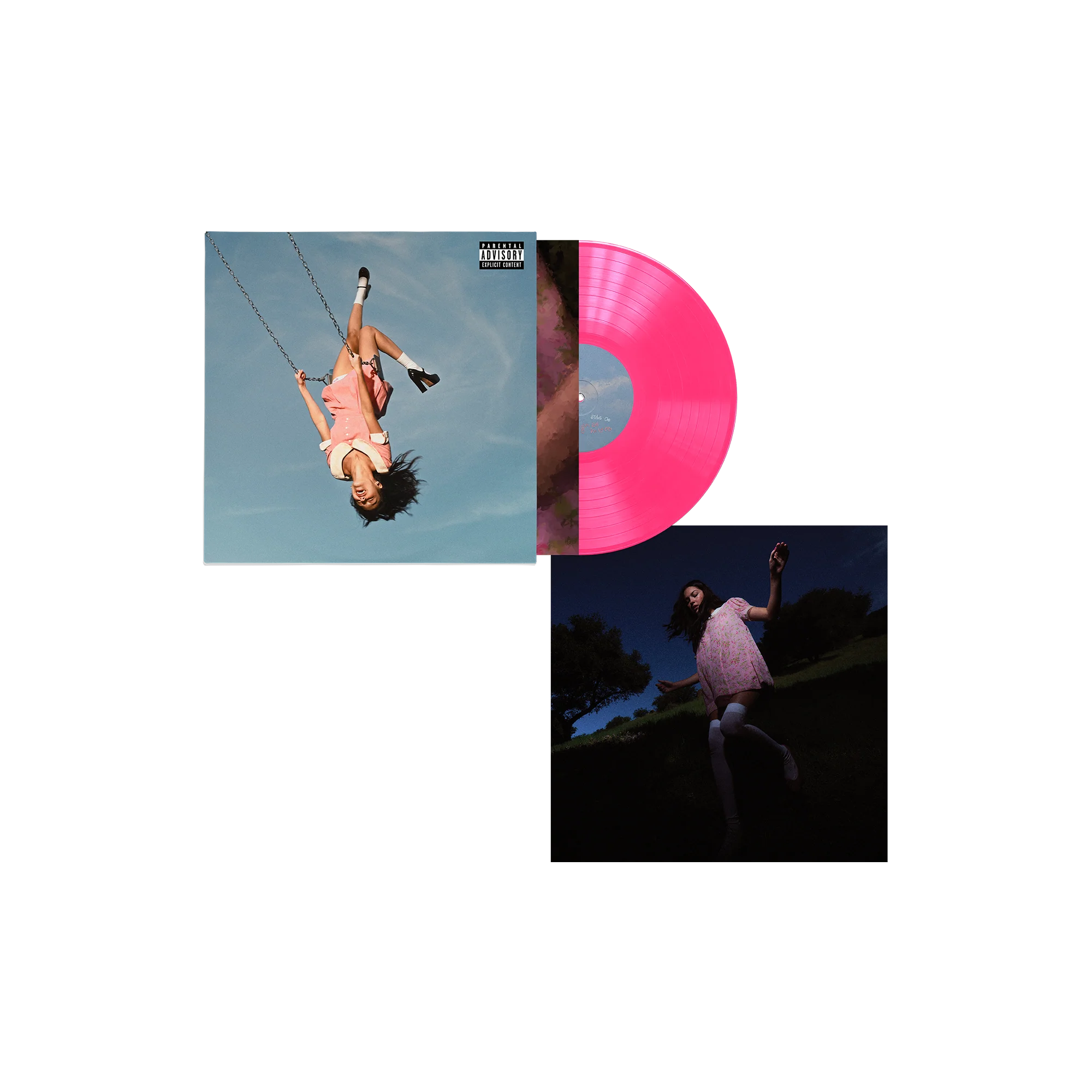 you seem pretty sad for a girl so in love - exclusive 'sticky sweet' hot pink vinyl + signed art card - Image 2