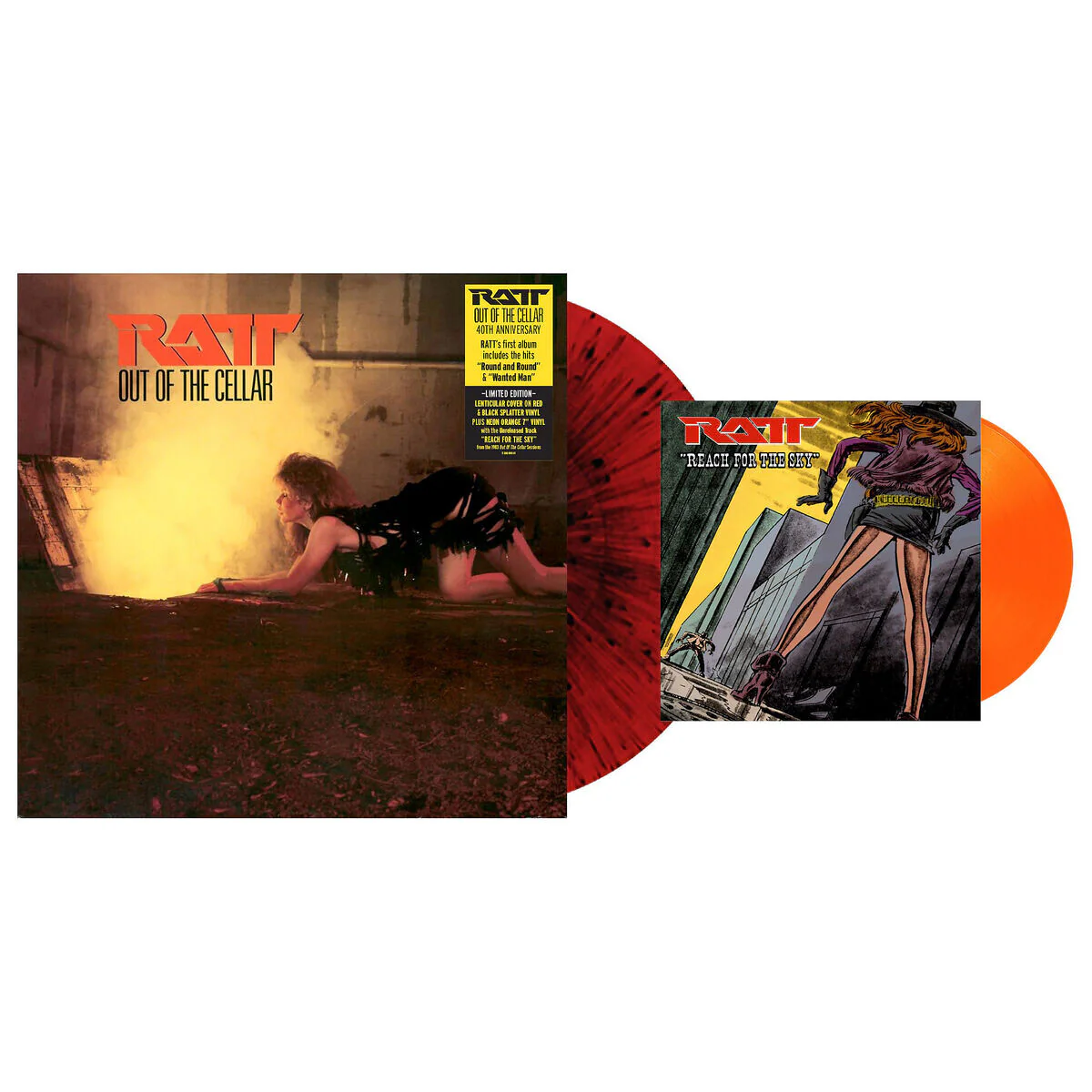 Out Of The Cellar 40th Ann red & black Splatter LP