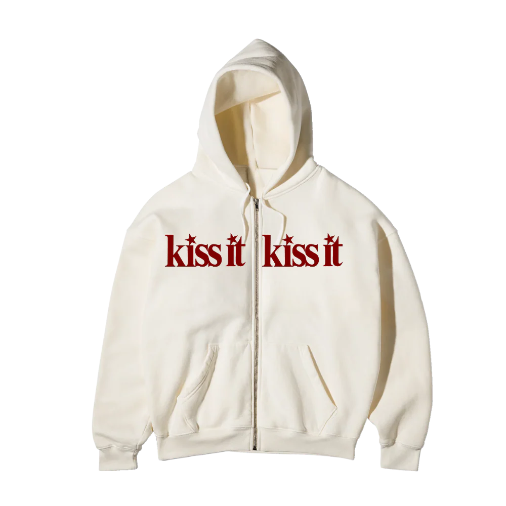 KISS IT ZIP HOODIE