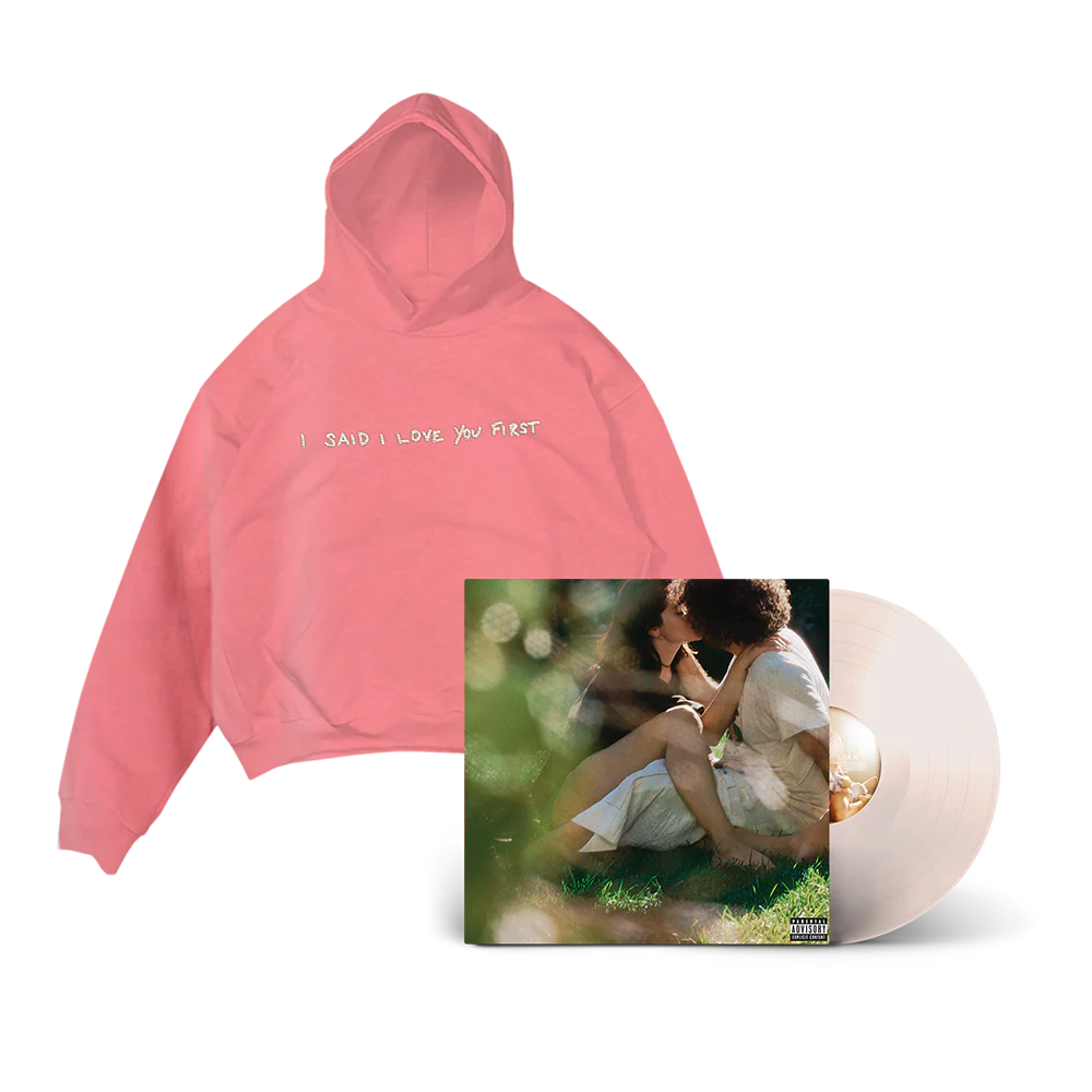 I SAID I LOVE YOU FIRST Alt Cover - Exclusive  Peach Vinyl + Pigment Pink Hoodie