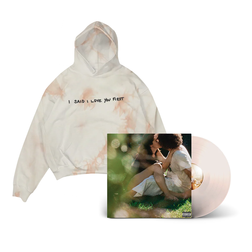 I SAID I LOVE YOU FIRST Alt Cover - Exclusive Peach Vinyl + Tie-Dye Hoodie