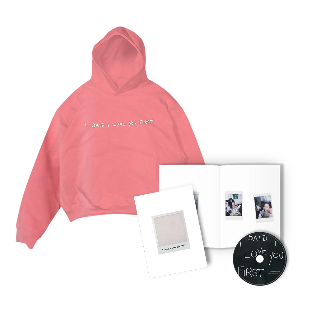 I SAID I LOVE YOU FIRST - CD Zine + Pigment Pink Hoodie