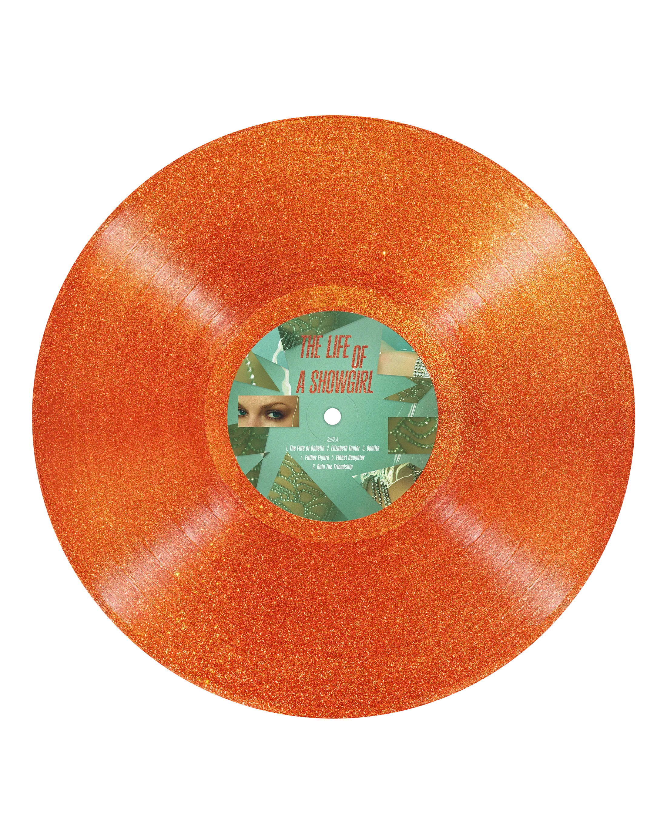 The Life of a Showgirl: Sweat and Vanilla Perfume Portofino Orange Glitter Vinyl - Image 3