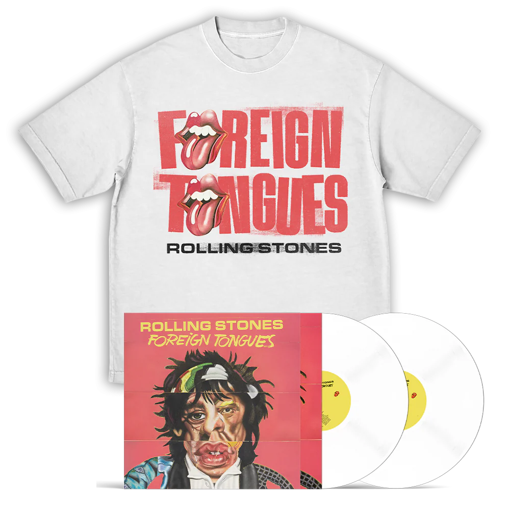 Foreign Tongues Store Exclusive White Vinyl 2LP + Foreign Tongues Tongue T-Shirt