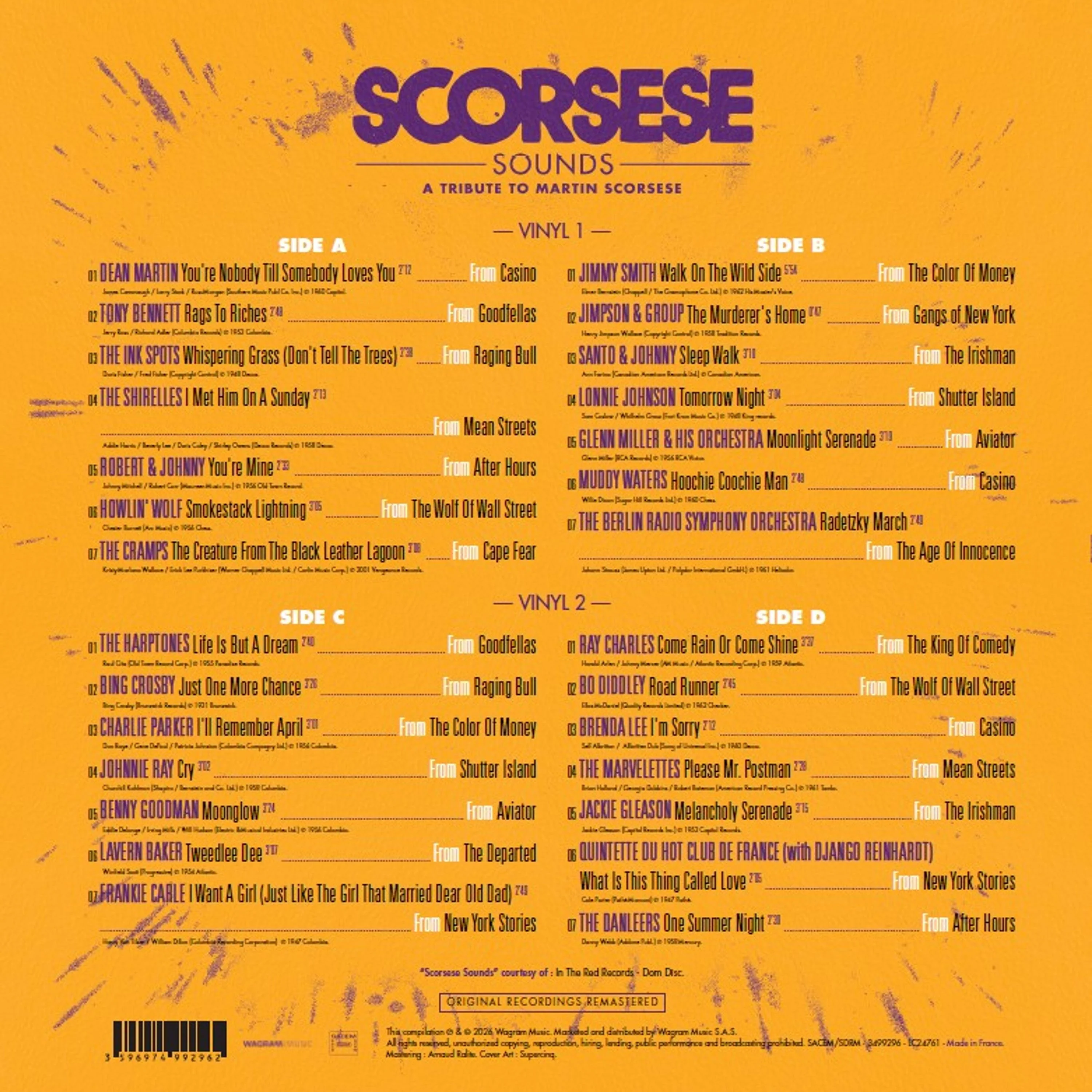 Scorsese Sounds - A Tribute To Martin Scorsese (Random Colour Vinyl) - Image 2