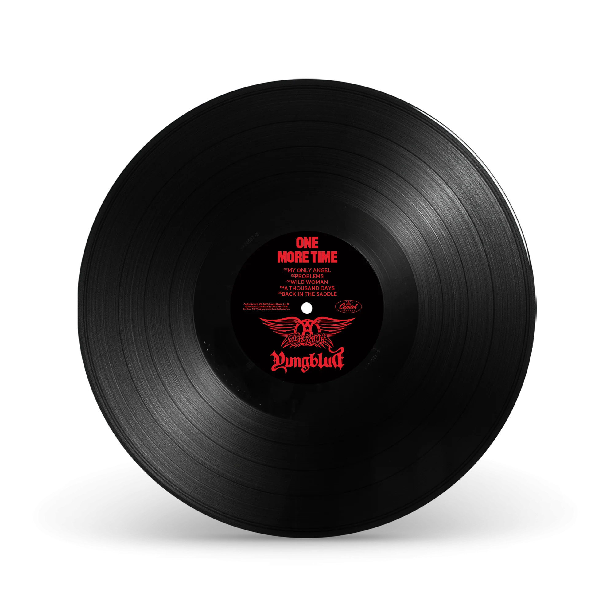 Aerosmith & YUNGBLUD - One More Time - Black Vinyl, CD + Signed Art Card - Image 3